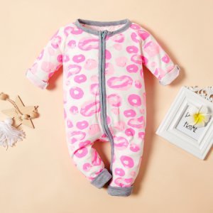 Baby Girl Stylish Pretty Doughnut Print Sleepwear