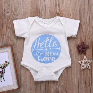 Baby's Causal Letter Print Romper