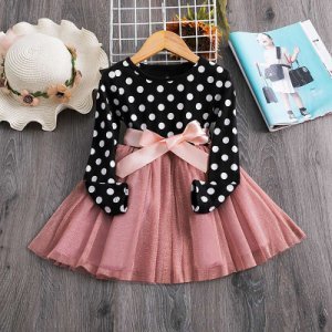 Baby / Toddler Dotted Splice Dress