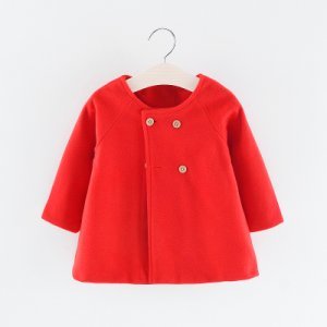 Baby / Toddler Girl Casual Solid Warm Coat