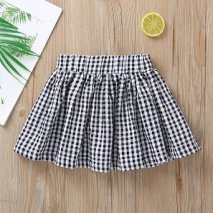 Baby / Toddler Girl Ruffled Plaid Design Skirt