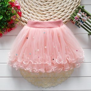 Baby/ Toddler Girl's Colorful Pearl Decor Skirt