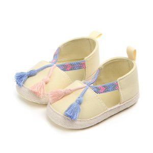 Baby / Toddler Girl Stylish Tassel Design Antiskid Prewalker Shoes