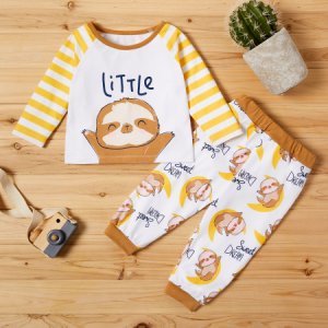 Baby / Toddler LITTLE Raccoon Striped Top and Pants Set