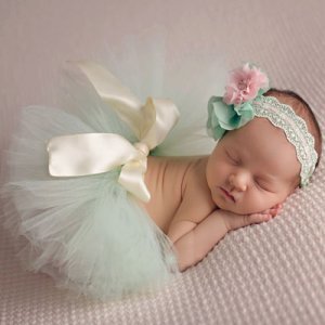 Baby Tutu Skirt and Headband Photography Props Outfits
