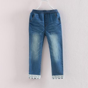 Casual Lace Design Jeans for Girl