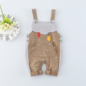 Cute Star Design Sleeveless Jumpsuit for Baby