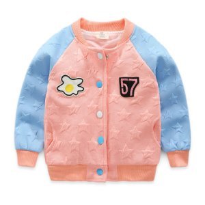 Cute Star Pattern Sporty Coat for Baby Girl/Girl
