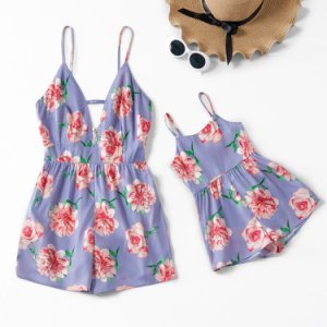 Floral Printed Sling Matching Jumpsuits