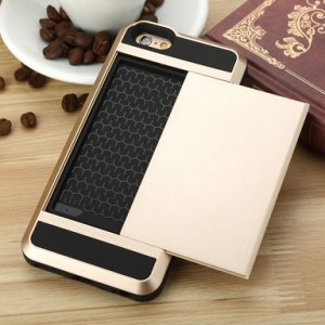 Practical 2 In 1 Slide Card Slot Phone Case for iPhone
