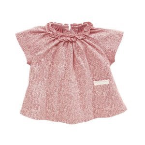 Sweet Ruffled Collar Floral Top for Toddler Girls