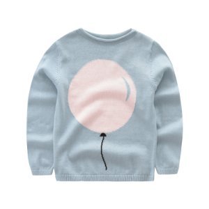 Trendy Balloon Design Long-sleeve Sweater for 5-8 YRS Kid