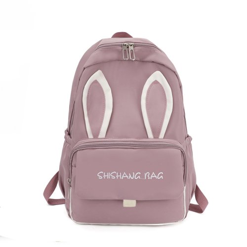 Women Backpack Cute Dual Ears Decor Laptop Backpack College Student School Bag
