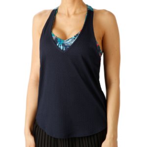 Lucky in Love Cabana Knotted Tank Top Women
