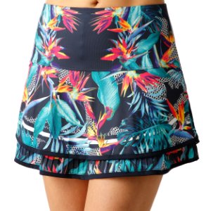 Lucky in Love Cabana Pleated Long Skirt Women