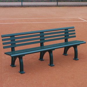 Tegra Tennis Bench With Backrest