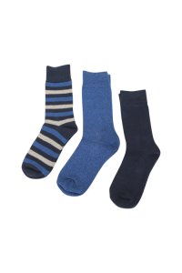 Leichte Outdoor Herren-Socken - 3er Pack - Marineblau