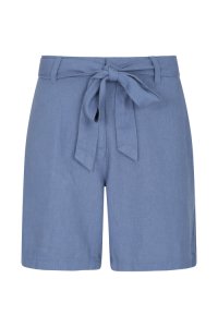 Ocean Leinen-Mischgewebe Damen-Shorts - Blau