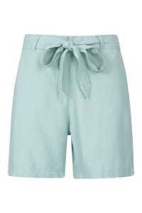 Ocean Leinen-Mischgewebe Damen-Shorts - Mintgrün