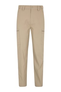 Mountain Warehouse - Męskie spodnie trek stretch long - beige