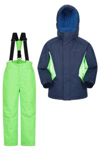 Zimowy zestaw dziecięcy spodnie + kurtka - Navy