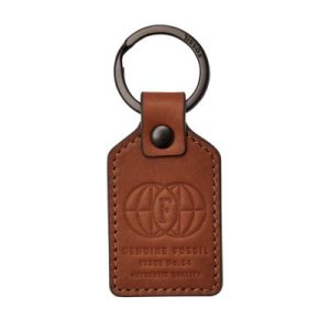 Fossil Men Genuine Fossil Keychain Brown - One size