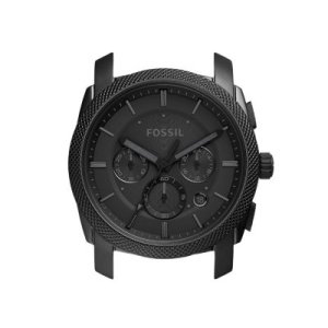 Fossil Men Machine Chronograph Black Stainless Steel Case - One size