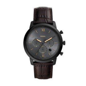 Fossil Men Neutra Chronograph Brown Leather Watch - One size