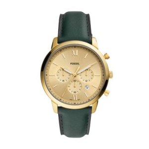 Fossil Men Neutra Chronograph Dark Green Leather Watch - One size