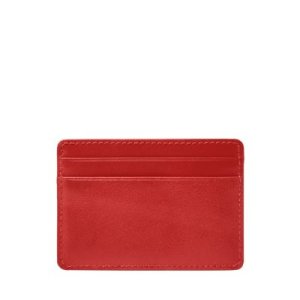 Fossil Men Ronnie Card Case Red - One size