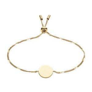 Fossil Women Disc Gold-Tone Stainless Steel Bracelet - One size
