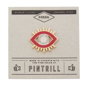 Fossil Women Fossil X Pintrill Modern And Magic Evil Eye Pin Pink - One size