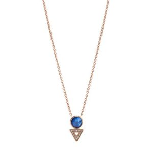 Fossil Women Geometric Rose-Gold-Tone Stainless Steel Necklace - One size