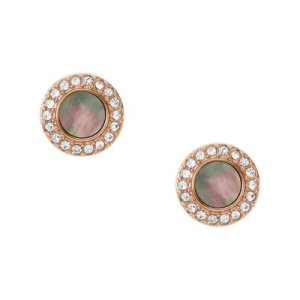 Fossil Women Grey Mother-Of-Pearl Glitz Studs - One size