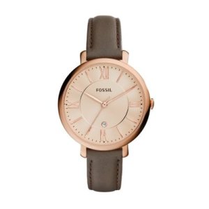 Fossil Women Jacqueline Grey Leather Watch - One size
