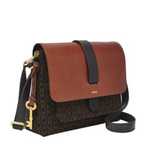 Fossil Women Kinley Small Crossbody Black/Brown - One size