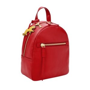 Fossil Women Megan Backpack Red - One size
