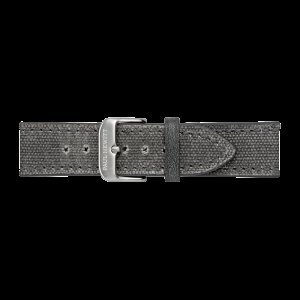 Paul Hewitt - Correa de reloj canvas plateado gris 20 mm