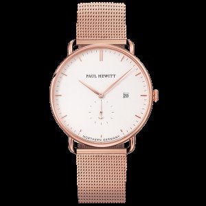 Paul Hewitt - Reloj grand atlantic line white sand ip rosa correa mesh ip rosa