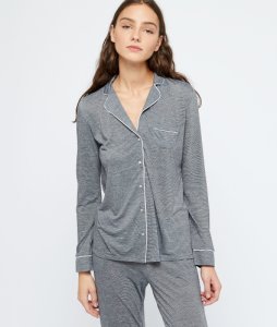 Chemise de pyjama unie - WARM DAY - XL - Gris - Mujer - Etam