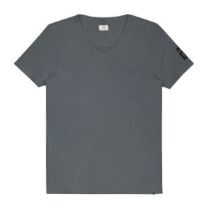 Dstrezzed T-shirt V-hals Jersey Antraciet   3XL