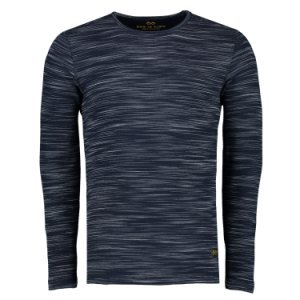 New In Town Long Sleeve T-Shirt Close-Fitting Navy   L