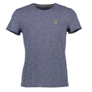 New In Town T-Shirt Close Fitting Indigo Blauw   M
