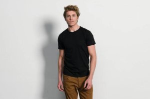 Slater Basic Fit 2pack T-shirt Ronde Hals Zwart   XXL