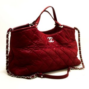 Chanel Calfskin Leather Shoulder Bag Handbag, Red