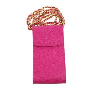 Chanel Cc Chain Shoulder Bag Phone Case Pink, Pink