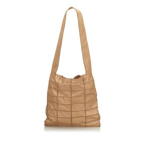Chanel Leather Patchwork Tote Bag, Brown