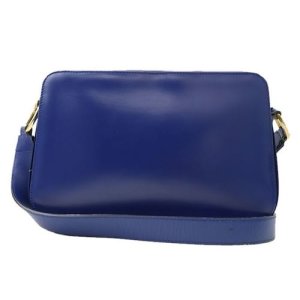 Dior Calf Leather Shoulder Bag, Blue