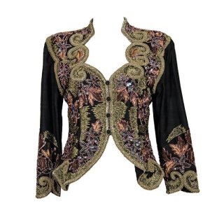 Georges Fail Embroidered jacket, Black