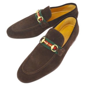 Gucci Shelly Line Horsebit Loafers Brown #8 1/2, Brown